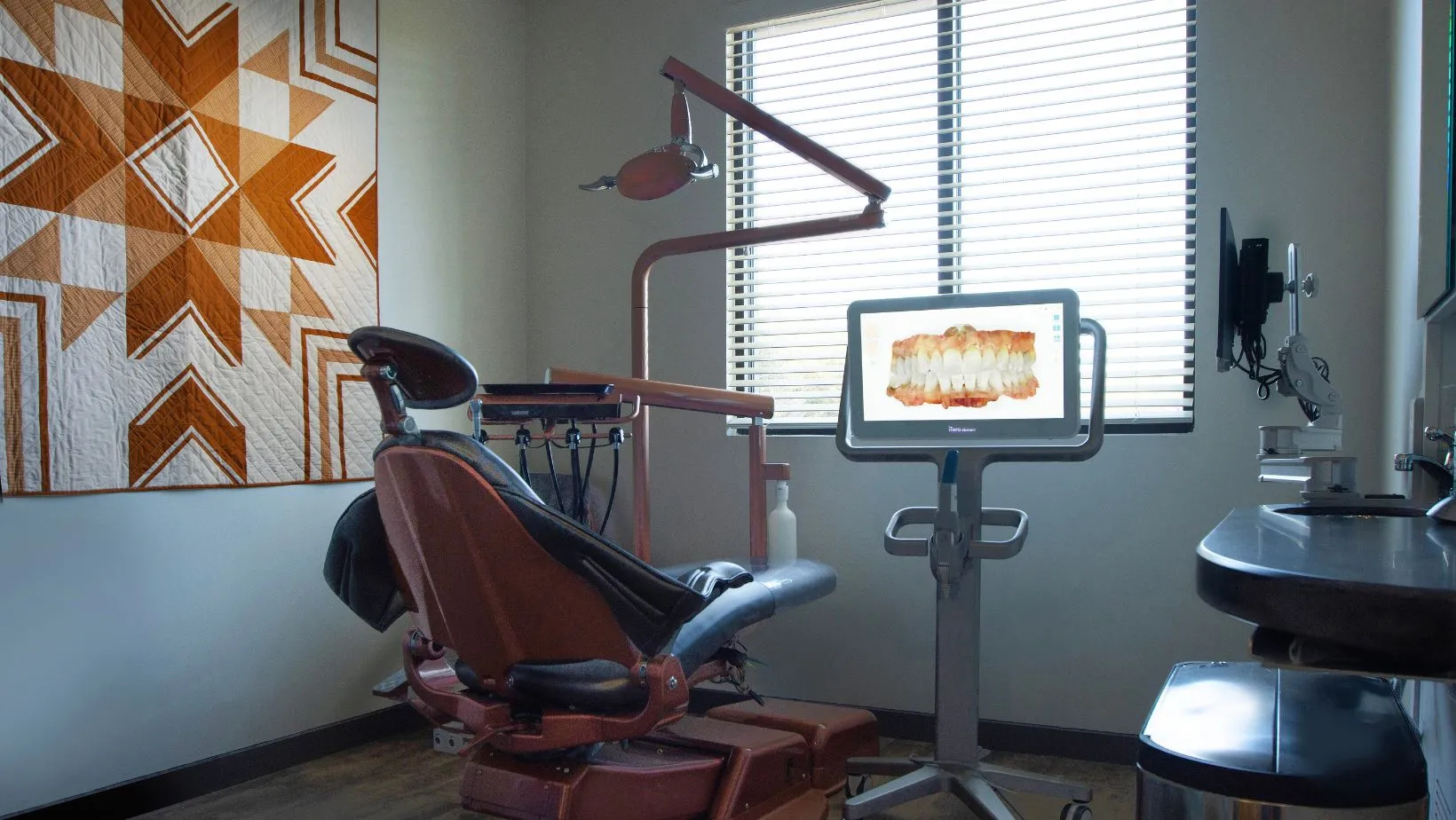 Inside the dental office at Restora Arts